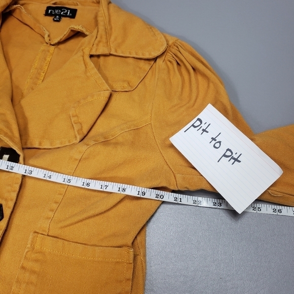 Rue21 mustard yellow cropped jacket size XL - Picture 10 of 13